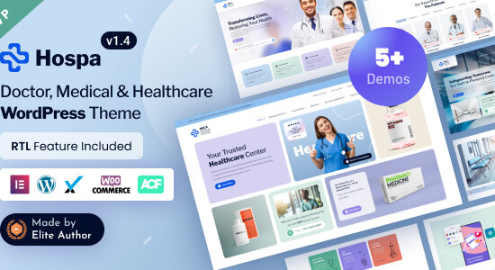 Hospa - Phòng khám y tế & Bệnh viện Theme Elementor WordPress