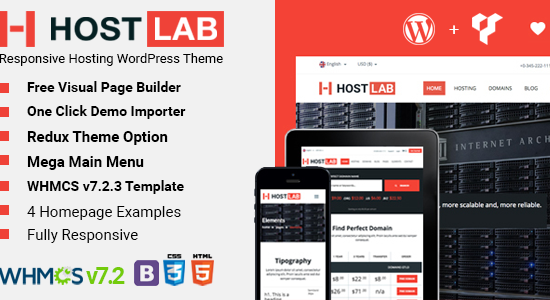 HostLab - Dịch vụ lưu trữ và chủ đề WordPress WHMCS