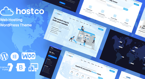 Hostco - Chủ đề WordPress cho dịch vụ lưu trữ