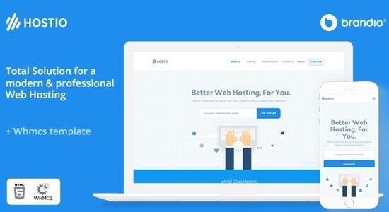 Hostio Web Hosting & Chủ đề WordPress WHMCS