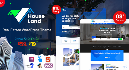 Houseland - Chủ đề WordPress về bất động sản