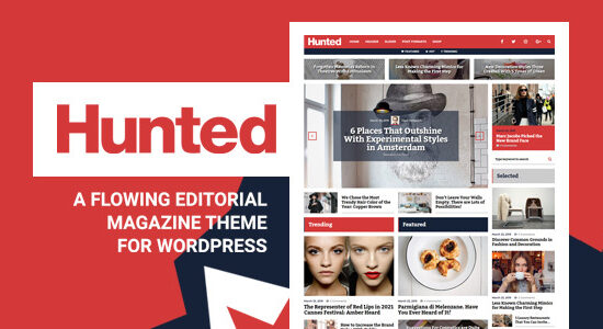 Hunted - Chủ đề WordPress của Tạp chí Biên tập