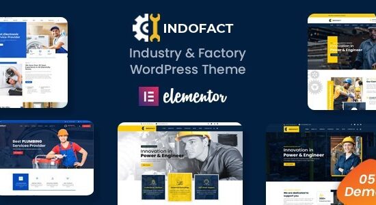 Indofact - Chủ đề WordPress về công nghiệp và nhà máy