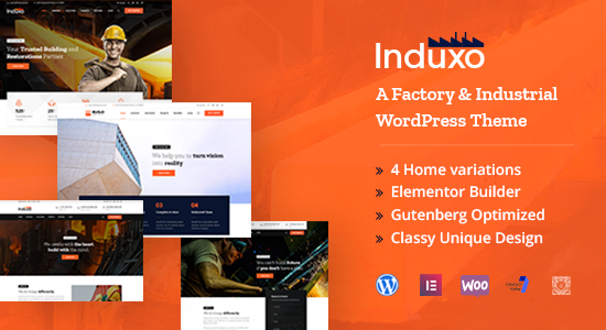 Induxo - Chủ đề WordPress công nghiệp