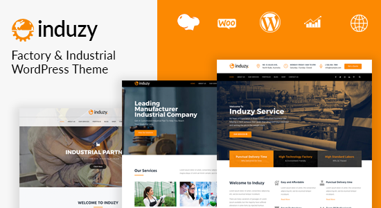 Induzy - Chủ đề WordPress Nhà máy & Công nghiệp