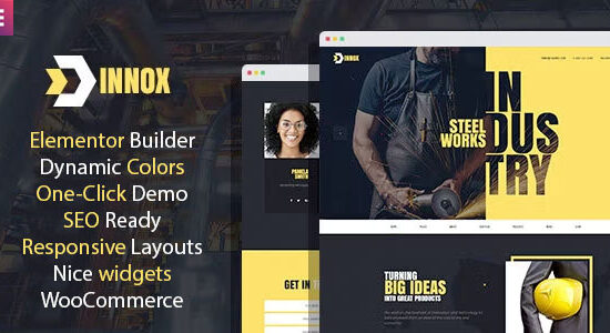Innox - Chủ đề WordPress Elementor công nghiệp