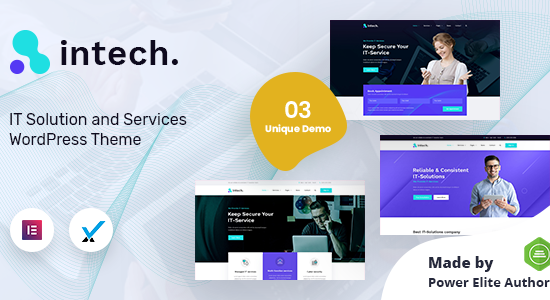 Intech - Công ty giải pháp CNTT WordPress Theme