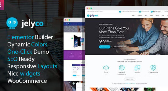 JelyCo - Chủ đề WordPress cho ISP & Viễn thông