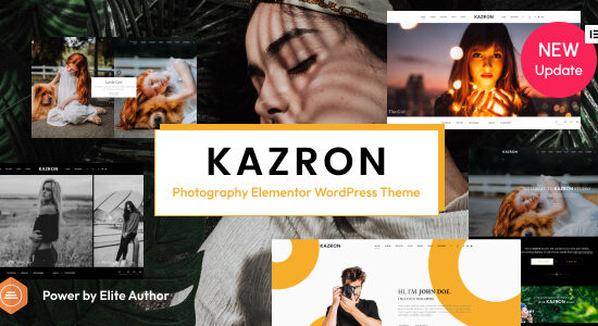 Kazron - Chủ đề WordPress Elementor cho nhiếp ảnh