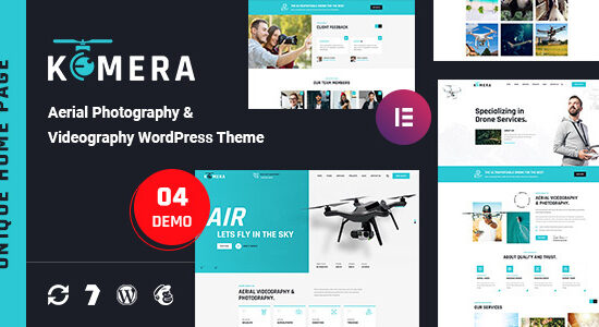 Kemera - Chủ đề WordPress về nhiếp ảnh và quay phim trên không