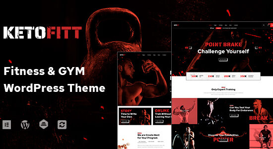 KetoFitt - Chủ đề WordPress về thể dục & GYM