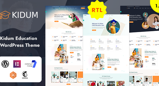 Kidum - Chủ đề WordPress về LMS & Giáo dục