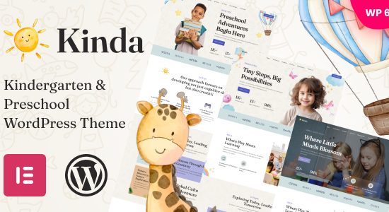 Kinda - Chủ đề WordPress cho trường mẫu giáo và mầm non