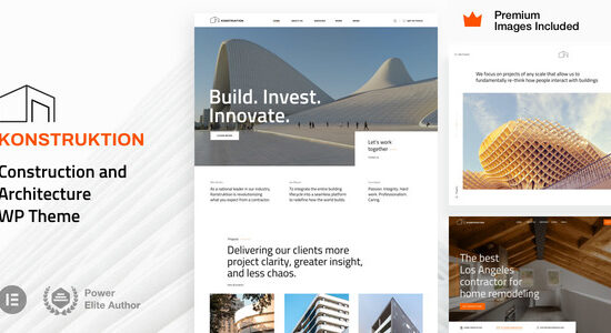Konstruktion - Chủ đề WordPress về Kiến trúc Xây dựng