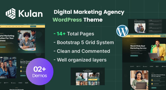 Kulan - Chủ đề WordPress của Cơ quan Tiếp thị Kỹ thuật số