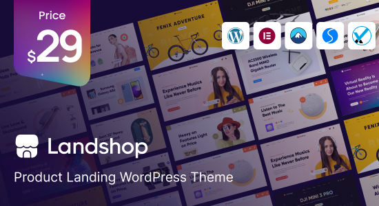 Landshop - Chủ đề WordPress trang đích sản phẩm