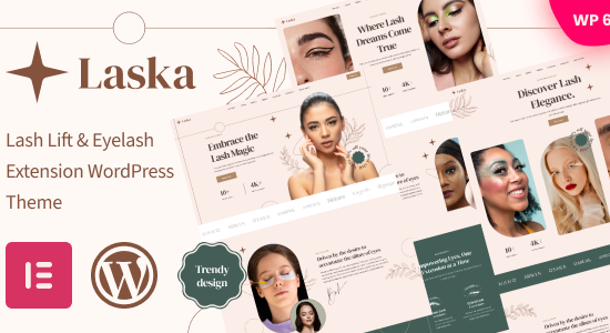 Laska - Chủ đề WordPress về Nâng mi & Nối mi