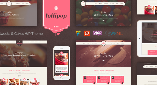 Lollipop - Chủ đề WordPress đáp ứng tuyệt vời cho đồ ngọt và bánh ngọt