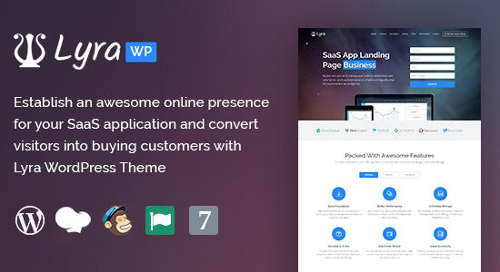 Lyra - Trang đích ứng dụng SaaS WordPress