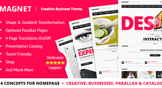 MAGNET - Chủ đề WordPress kinh doanh sáng tạo