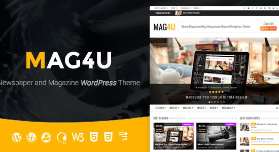 Mag4u - Tin tức, Tạp chí, Blog WordPress đáp ứng