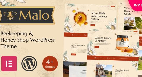 Malo - Chủ đề WordPress về cửa hàng nuôi ong và mật ong