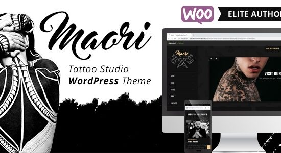 Maori - Chủ đề WordPress của Tattoo Studio