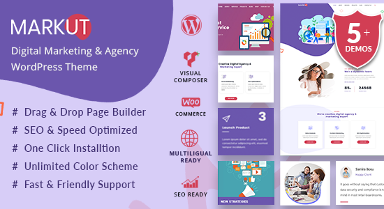 Markut - Chủ đề WordPress cho Cơ quan & Tiếp thị Kỹ thuật số