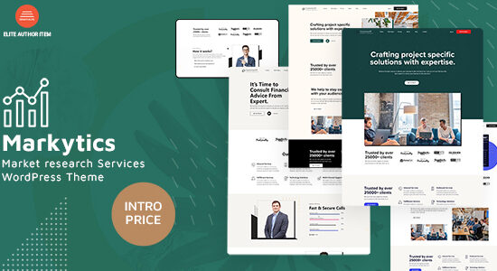 Markytics - Chủ đề WordPress về dịch vụ nghiên cứu thị trường