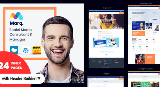 Marq – Chủ đề WordPress về tư vấn và quản lý phương tiện truyền thông xã hội