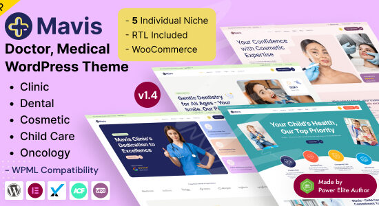 Mavis - Chủ đề WordPress Elementor cho phòng khám bác sĩ và y khoa