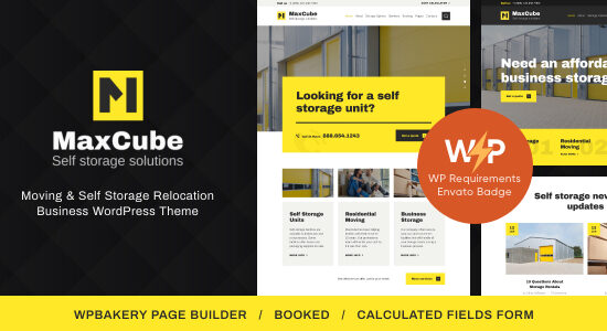 MaxCube | Chủ đề WordPress cho doanh nghiệp di dời và lưu trữ tự phục vụ