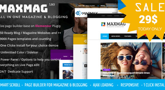 Maxmag - Chủ đề WordPress cho tạp chí và blog