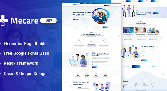 Mecare – Chủ đề WordPress về Bệnh viện và Sức khỏe