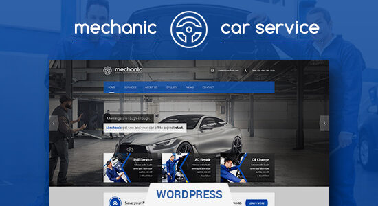 Mechanic - Chủ đề WordPress về dịch vụ và xưởng sửa chữa ô tô