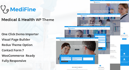 MediFine - Chủ đề WordPress về sức khỏe và y tế