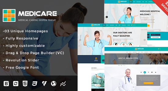 Medicare - Chủ đề WordPress đáp ứng về y tế và sức khỏe