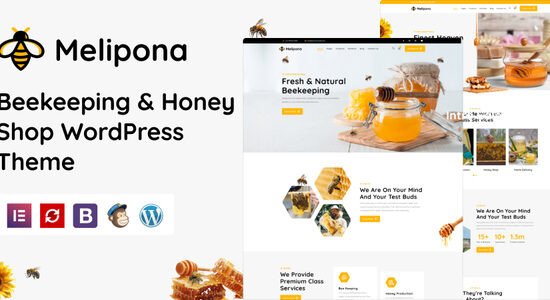 Melipona - Chủ đề WordPress về cửa hàng nuôi ong và mật ong