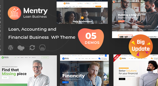 Mentry - Chủ đề WordPress về cho vay và tài chính