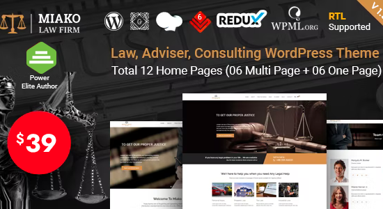 Miako - Chủ đề WordPress cho Luật sư & Công ty Luật