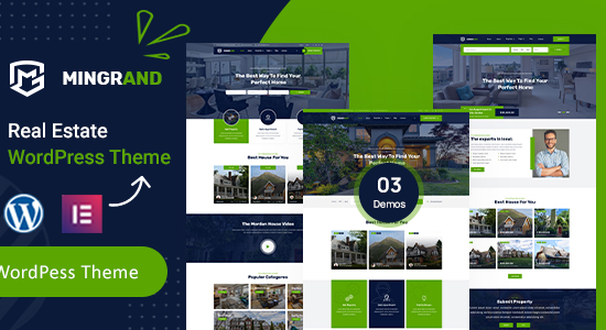 Mingrand – Chủ đề WordPress về bất động sản