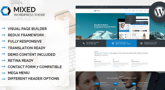 Mixed - Chủ đề WordPress hiện đại và chuyên nghiệp