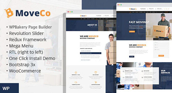 MoveCo - Chủ đề WordPress cho công ty Logistics