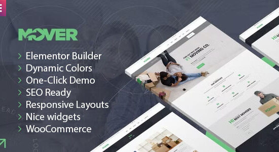 Mover - Công ty chuyển nhà & Dịch vụ lưu trữ WordPress Theme