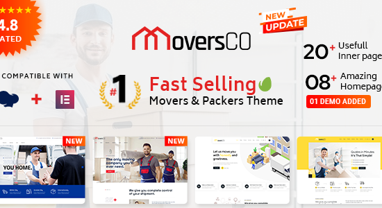 MoversCO - Chủ đề WordPress của Movers & Packers