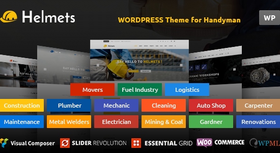 Mũ bảo hiểm - Chủ đề WordPress cho Handyman