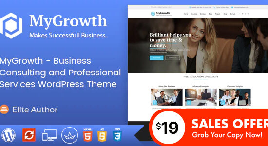 My Growth - Chủ đề WordPress Tư vấn Kinh doanh và Dịch vụ Chuyên nghiệp