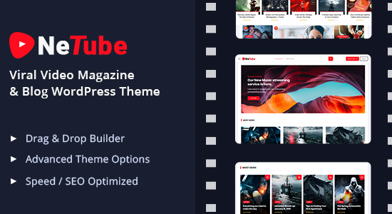 Netube - Blog Video Viral / Chủ đề WordPress Tạp chí