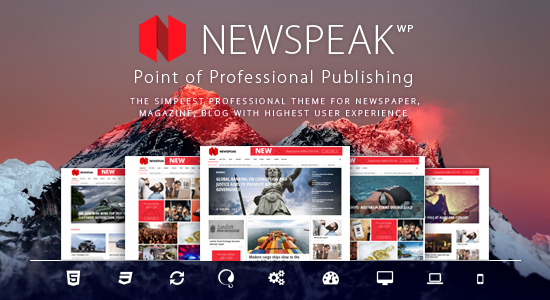 Newspeak - Chủ đề WordPress Tạp chí Responsive