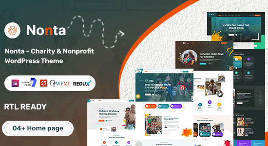 Nonta - Chủ đề WordPress phi lợi nhuận và từ thiện